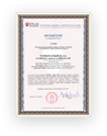 Certificate of accreditation I‑001